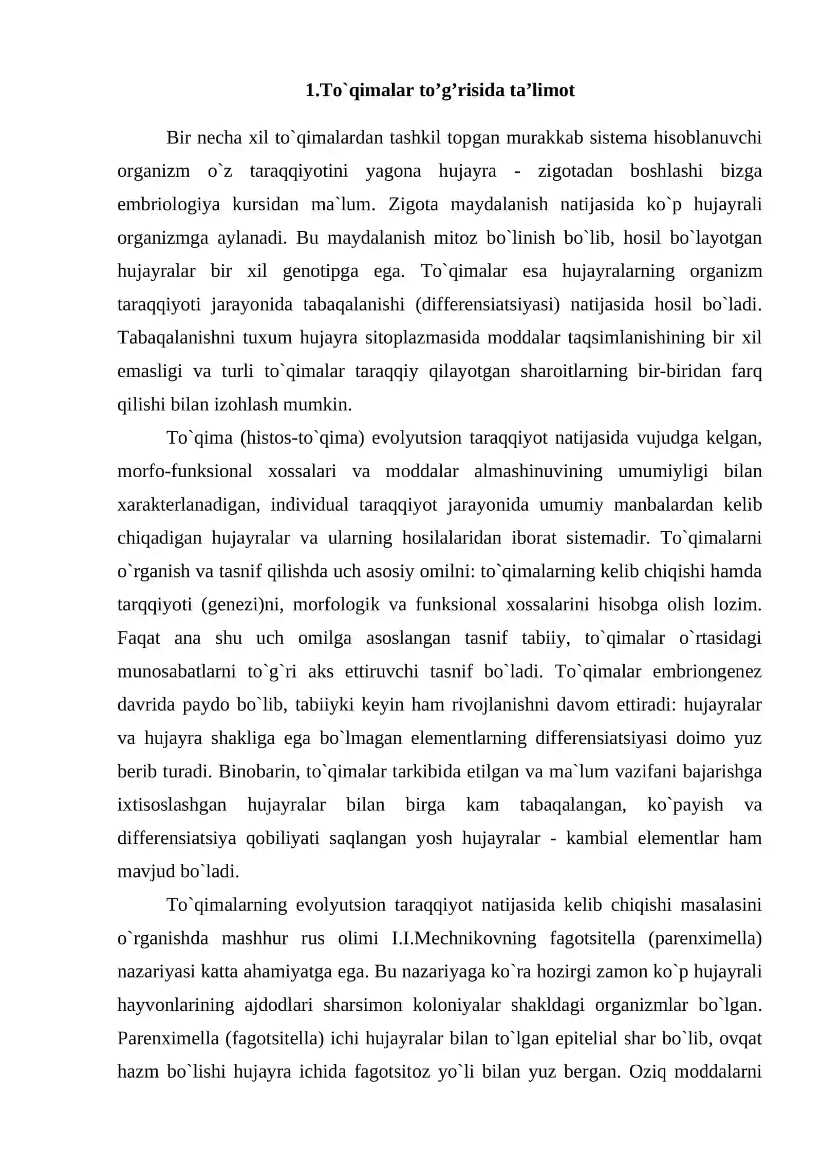 Epiteliy to`qimasi tuzilishi va regeneratsiyasi, anomaliyalari 4