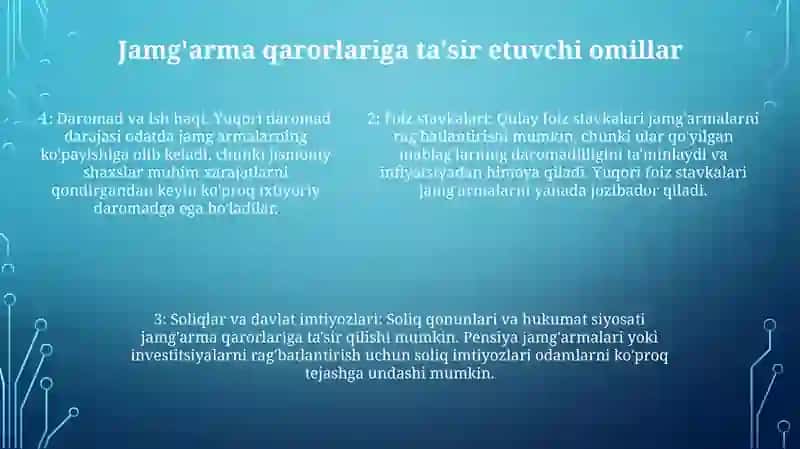 Is'Temol JamgʻArma Va Investitsiya 4