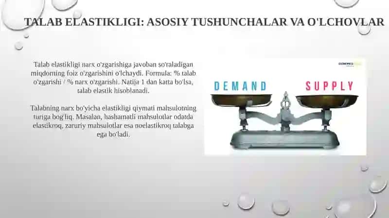 Elastiklik va soliq yukining isteʼmolchivaishlabchiqaruvchi oʻrtasidagi taqsimlanishi 4