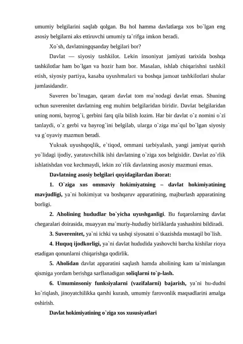 Davlat tushunchasi va belgilari 4
