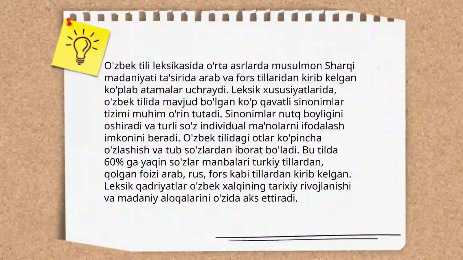 Ot turkumining tarifi leksik grammatik xususiyatlari ma’no turlari 4
