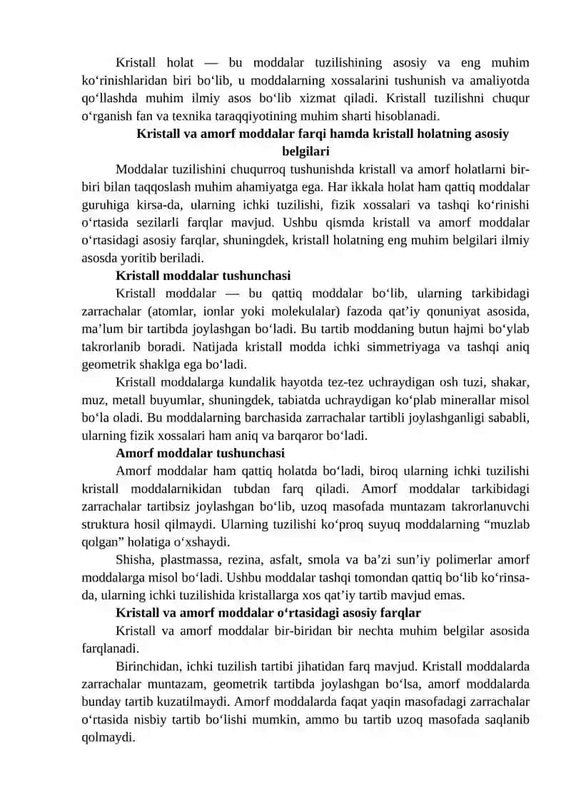 Moddalarning kristall tuzilishi 4