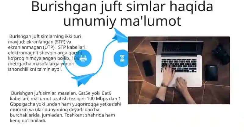 Juft tolali kabellar yordamida kompyuter tarmogʻini tashkilash 4