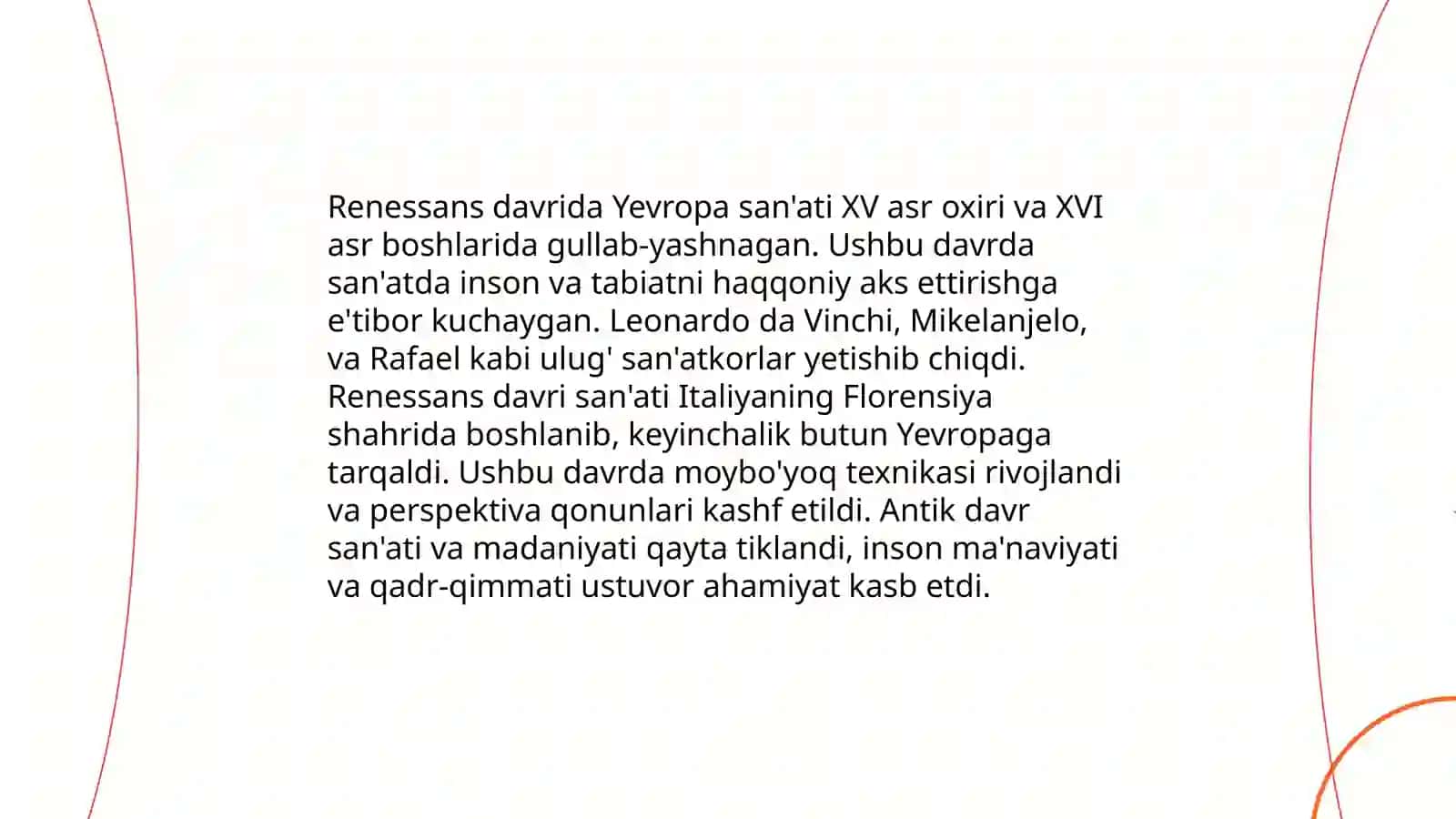 IX-XIII Asrlardagi Madaniy Uygʻonish (Renesans) 4