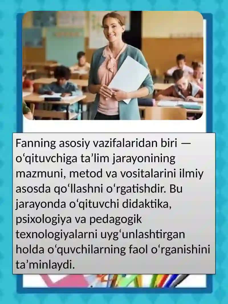Pedagogik mahora fanni asosiy vazifalari va tarkibiy qismlari 4