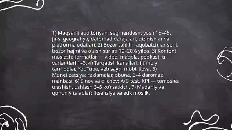 Oʻzmedialoyihasini ishlab chiqarish va taqdim etish 4