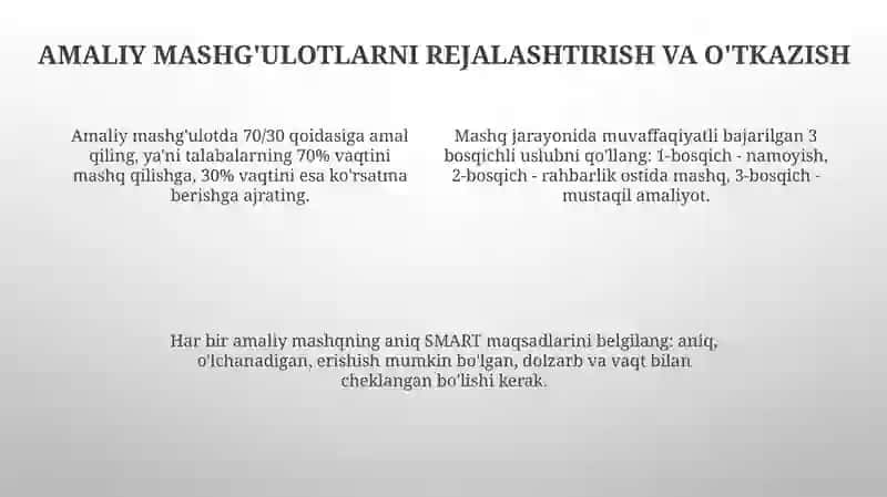 Biror Mavzu uchun Bir soatlik Dars Ishlanma 4
