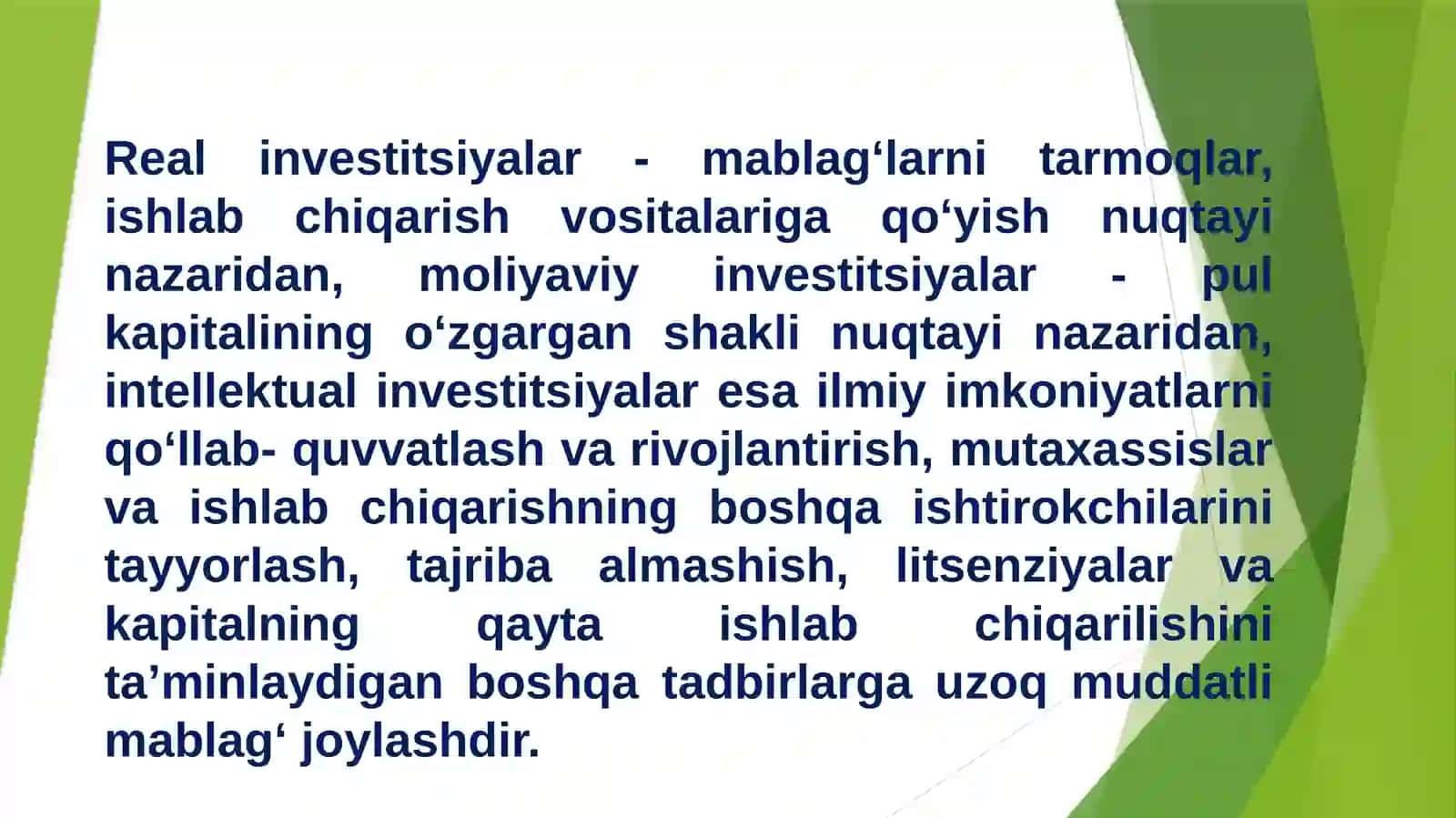 Banklarda investitsiya loyihalarining moliyaviy va iqtisodiy samaradorligini baholash usullari 4