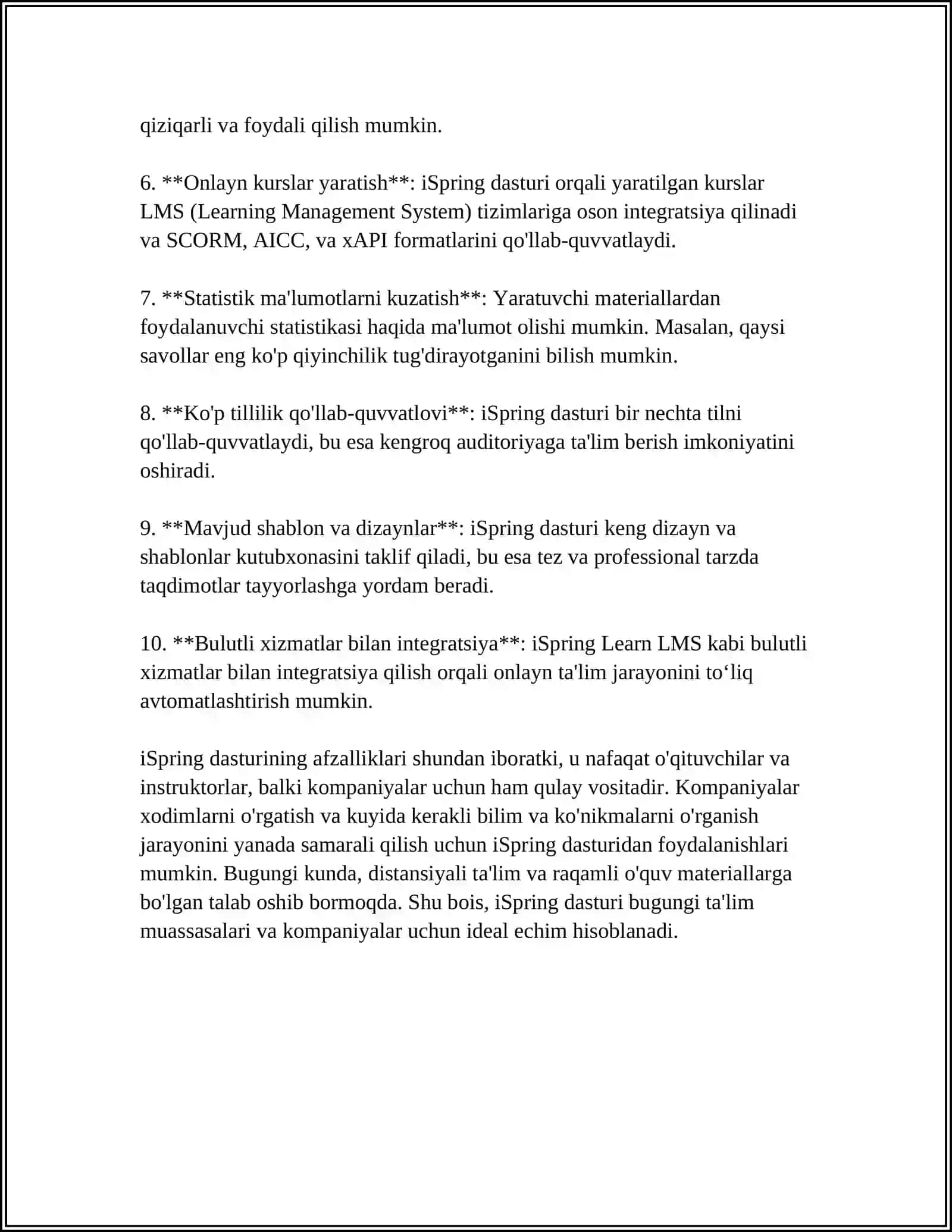 ISPRING DASTURI 4
