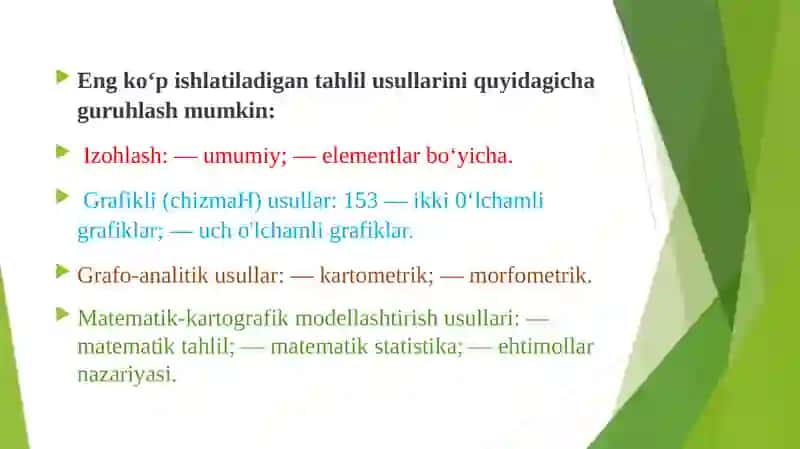 Kartalar ustida amaliy masalalar yechish 4