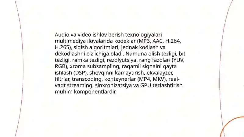 Multimediya ilovalari yaratish texnologiyasi 4