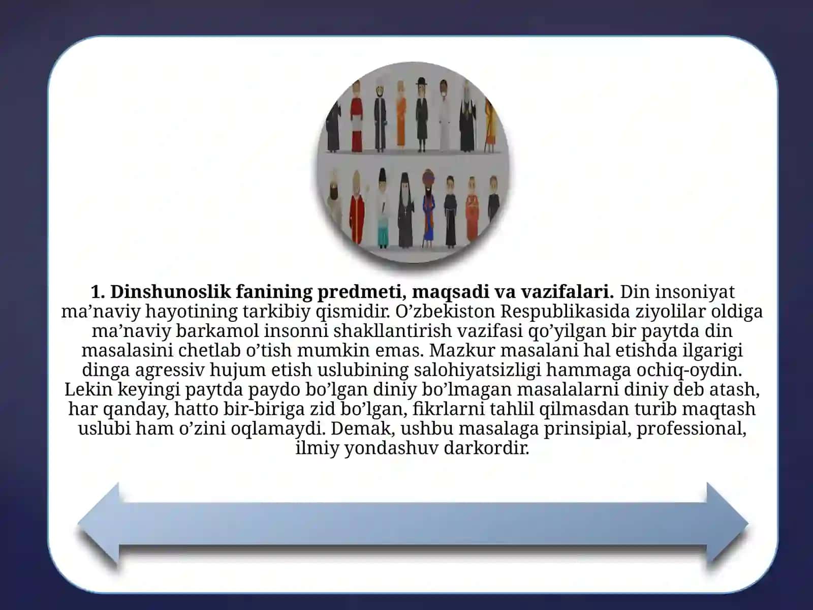 Dinshunoslik fanigakirish fanning maqsadivazifalari 4