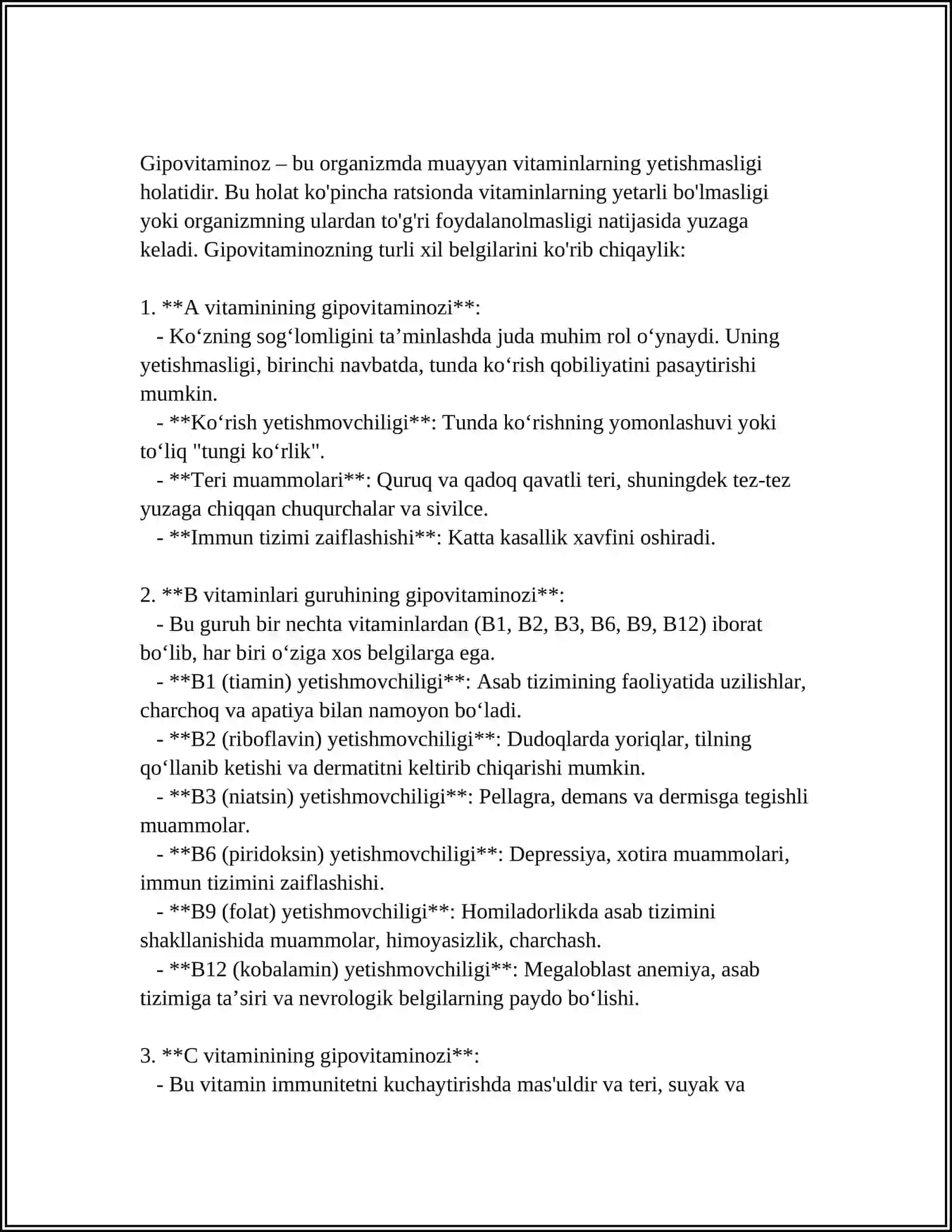 AVITAMINOV VA GIPOVITAMINOZLAR 4