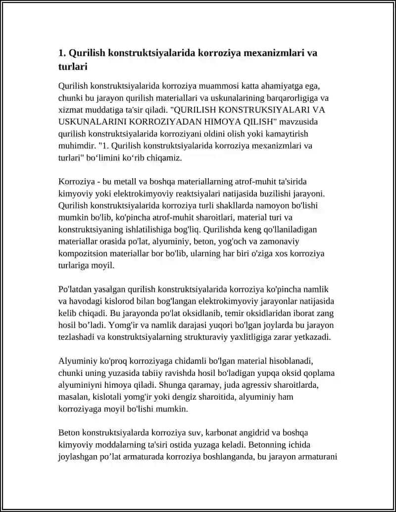 QURILISH KONSTRUKSIYALARI VA USKUNALARINI KORROZIYADAN HIMOYA QILISH 4