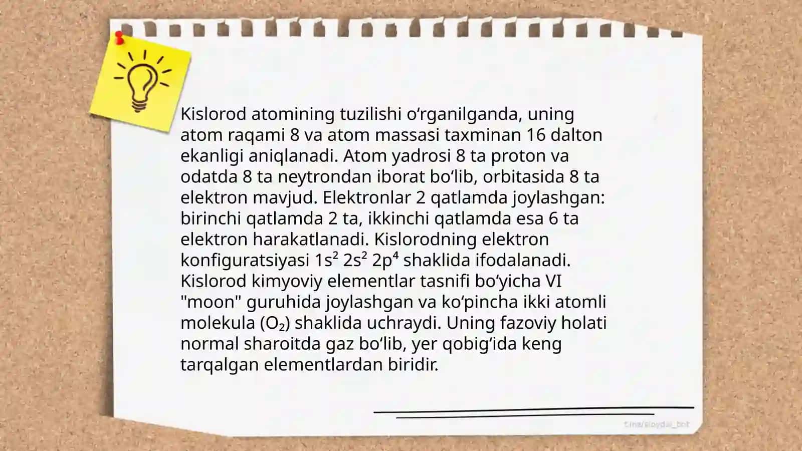Kislorod guruhchasi elementlari 4