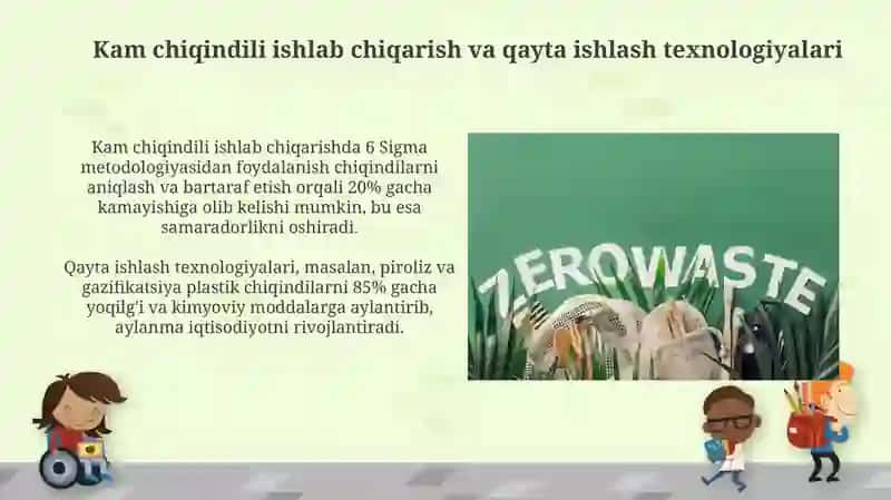 Kam chiqitli va chiqindisiz texnologiyalar 4