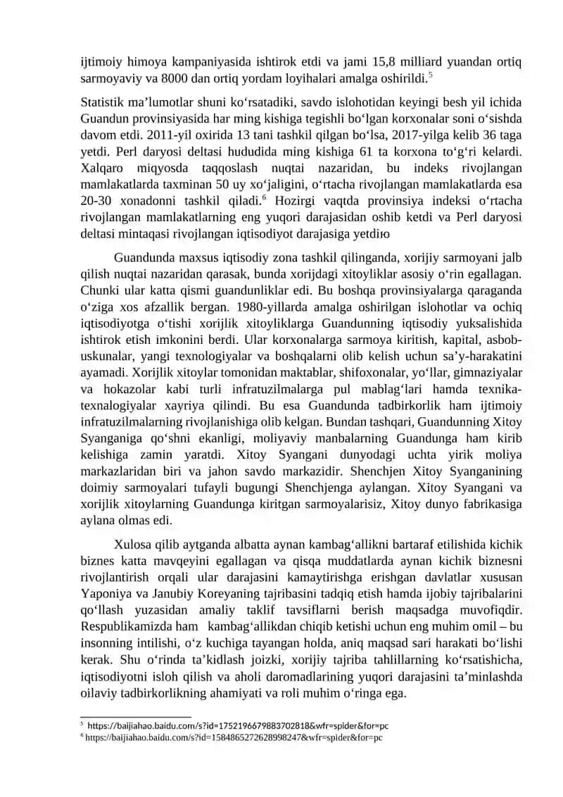 Kichik biznes va tadbirkorlikni rivojlantirishni davlat tomonidan qollab-quvvatlashning xorij tajribasi 4