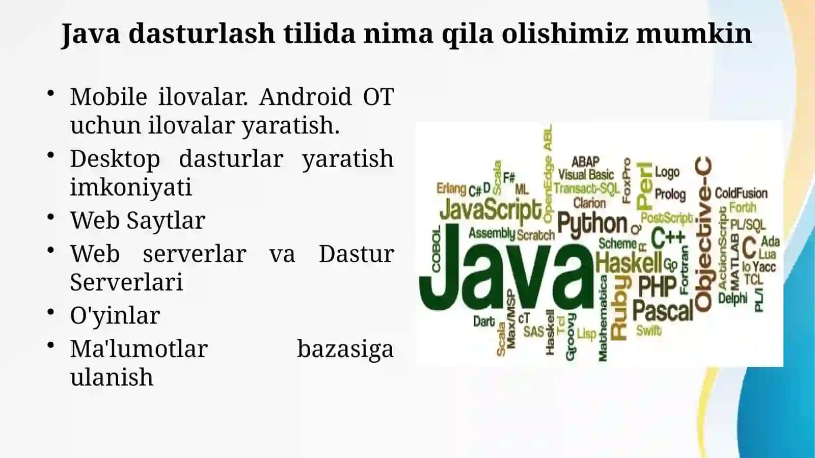 Mobil texnalogiyalar 4