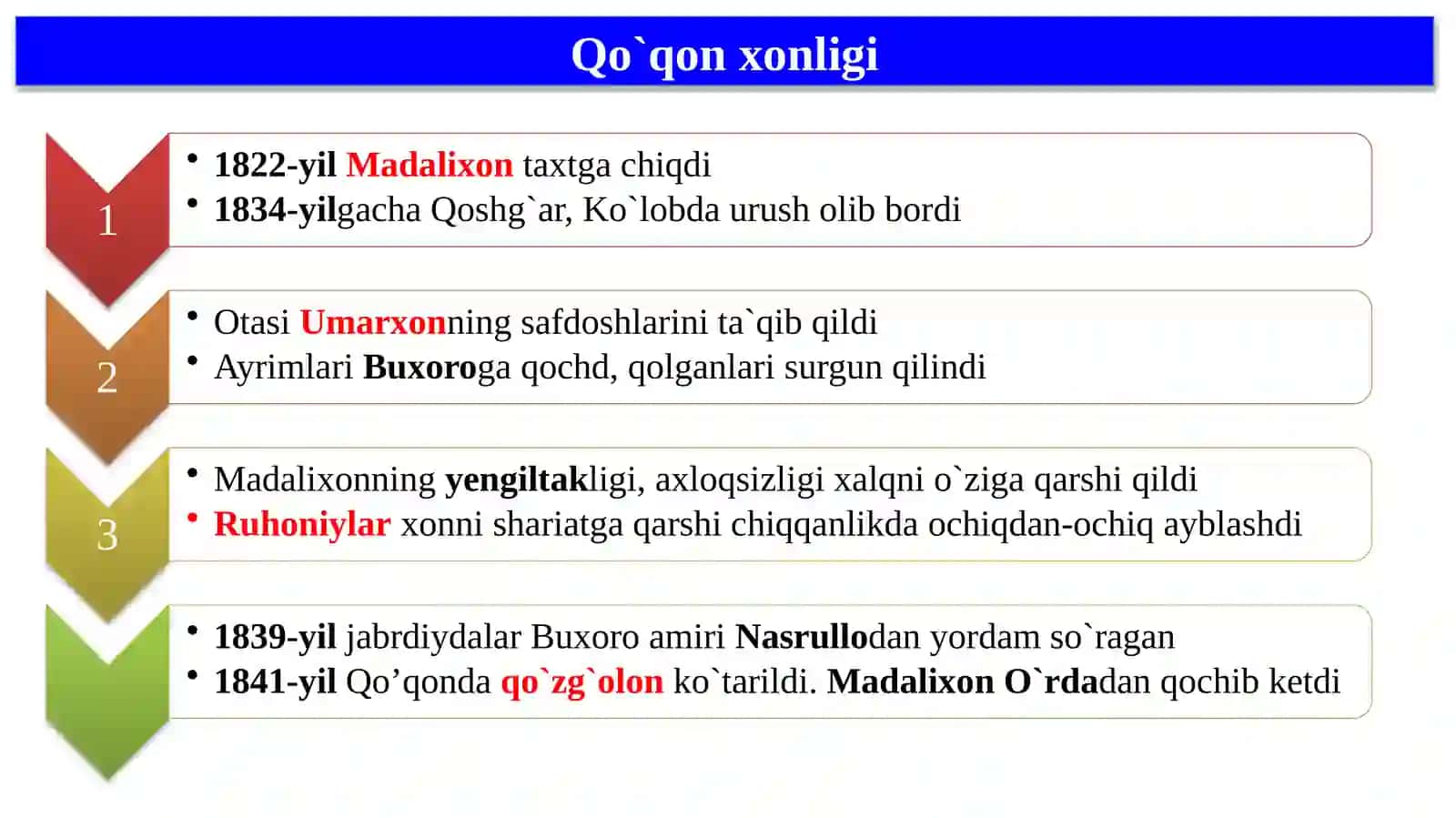 Xonliklardagi o`zaro ichki kurashlar 4