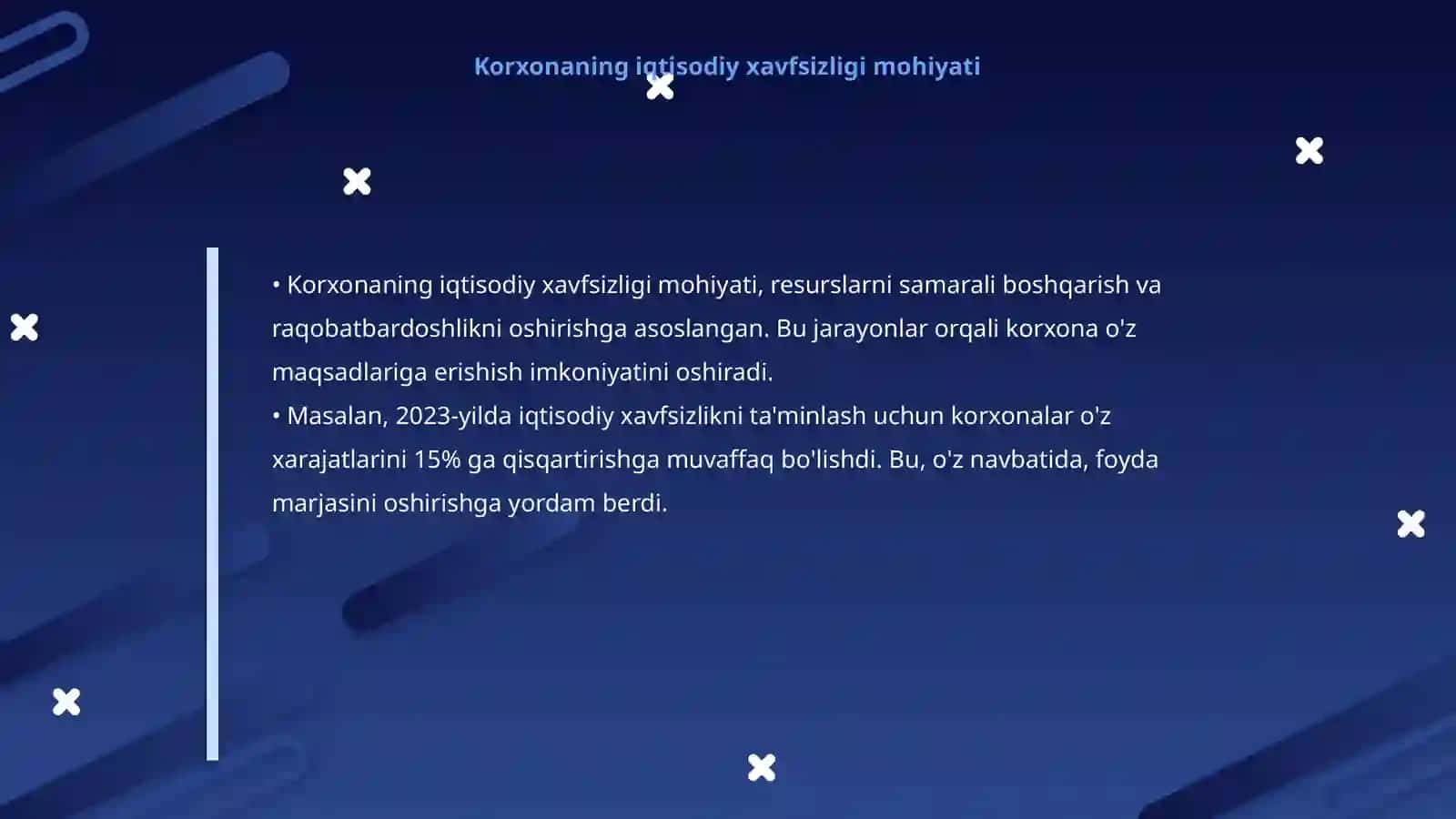 Korxonaning iqtisodiy xavfsizligi 4