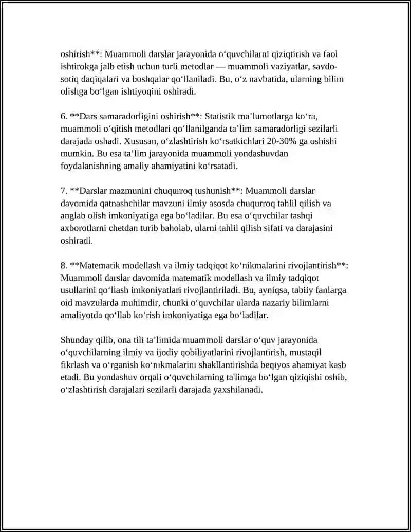 Ona Tili Ta'limida Muammoli Darslar 4