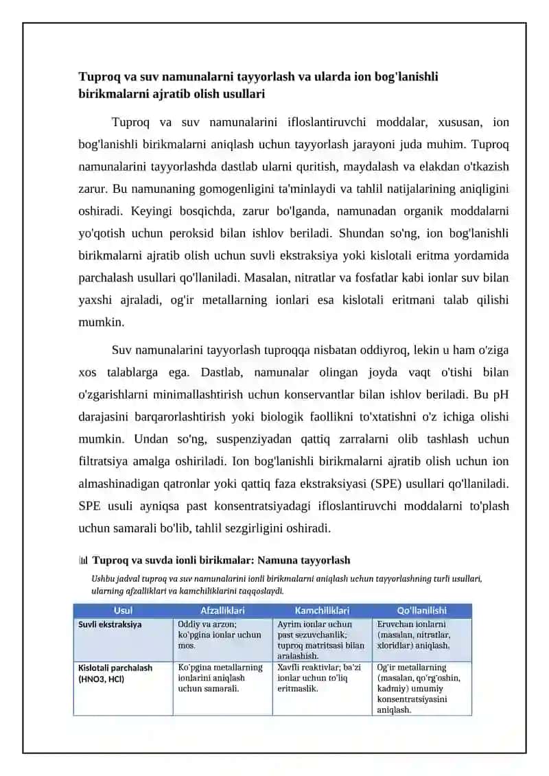 Ion bog'lanishli birikmalarni aniqlash va baholash usullari 4