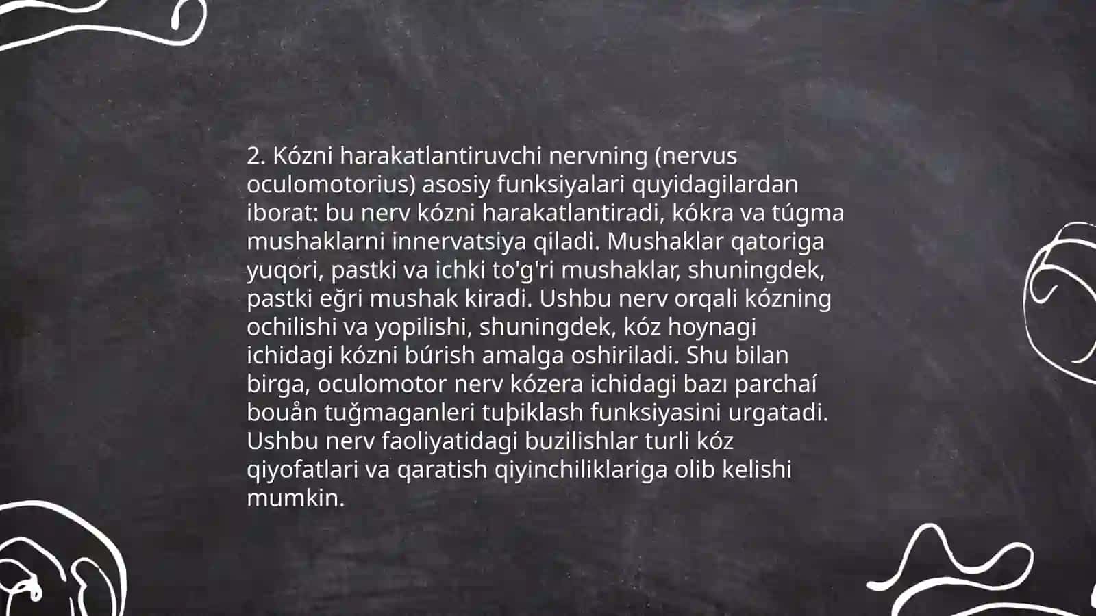 Kózni harakatlantiruvchi nerv 4