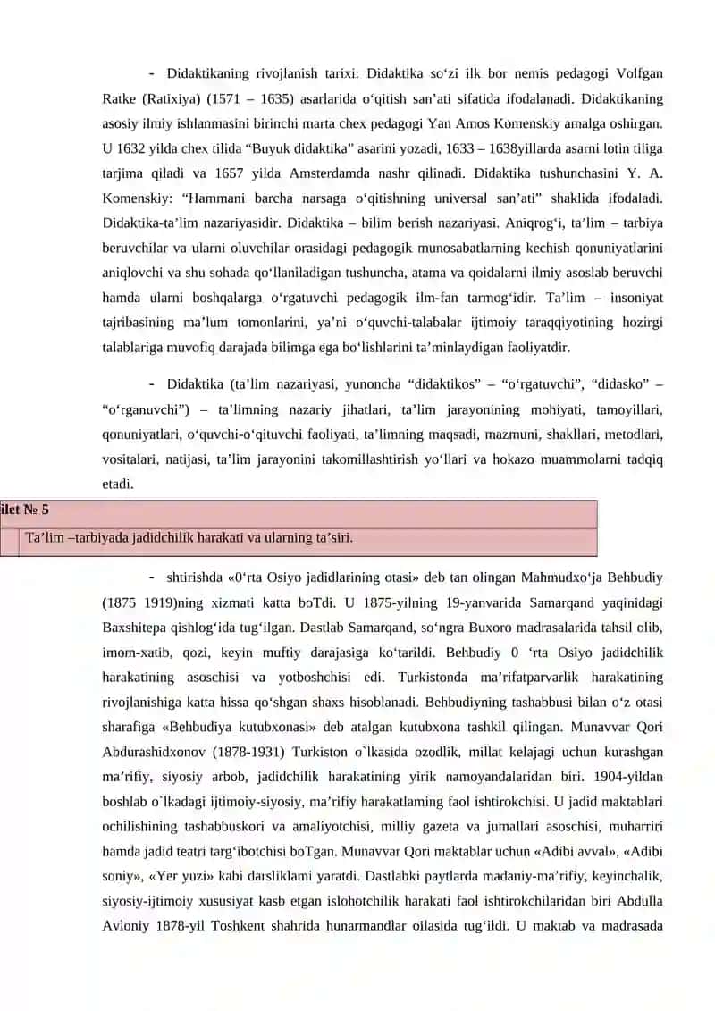 Kasbiy pedagogik fanning predmeti, maqsad va vazifalari 4