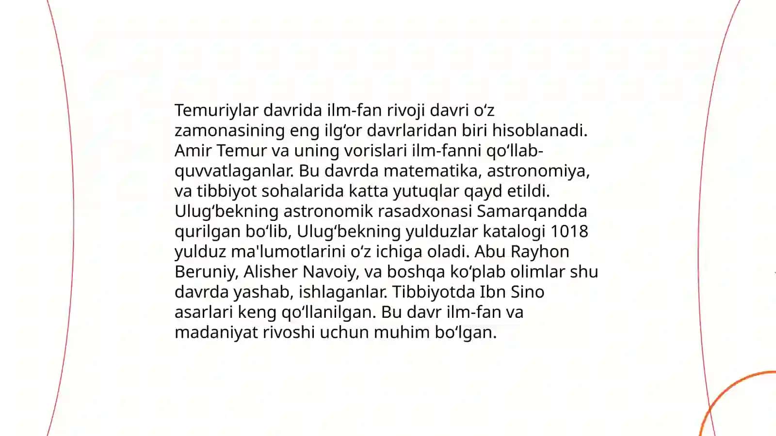 Amir Temur va temuriylar davrida milliy ma’naviyatimizning qayta uyg’onishi va yuksalishi 4