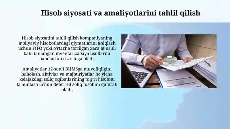 Auditorlik tekshiruvlari vaqtida bugalteriya xisobi va ichki nazorat tizimlarini baxolash 4