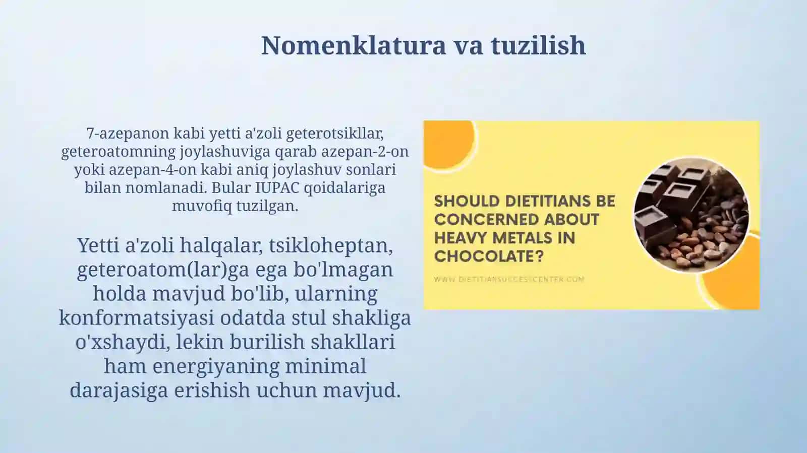 Dori preparatlar tarkibidagi yetti a'zoli birikmalar 4
