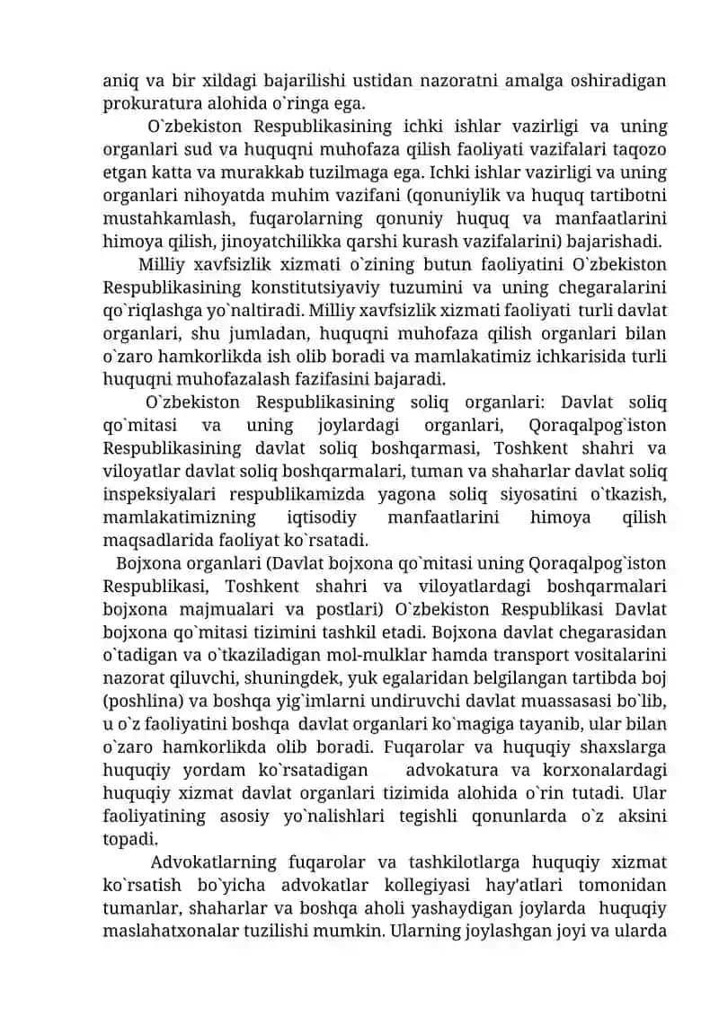 Sud va huquqni muhofaza qilish organlari faoliyati, uning belgilari va tushunchasi, maqsad hamda vazifalari 4