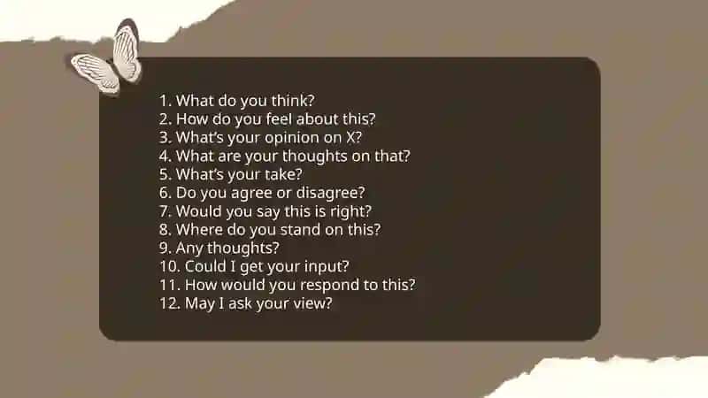 Opinion, agreeing and disagreeing 4