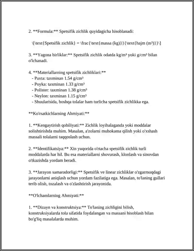 TIKUVCHILIK MATERIALLARINING FIZIK XOSSALARI 4
