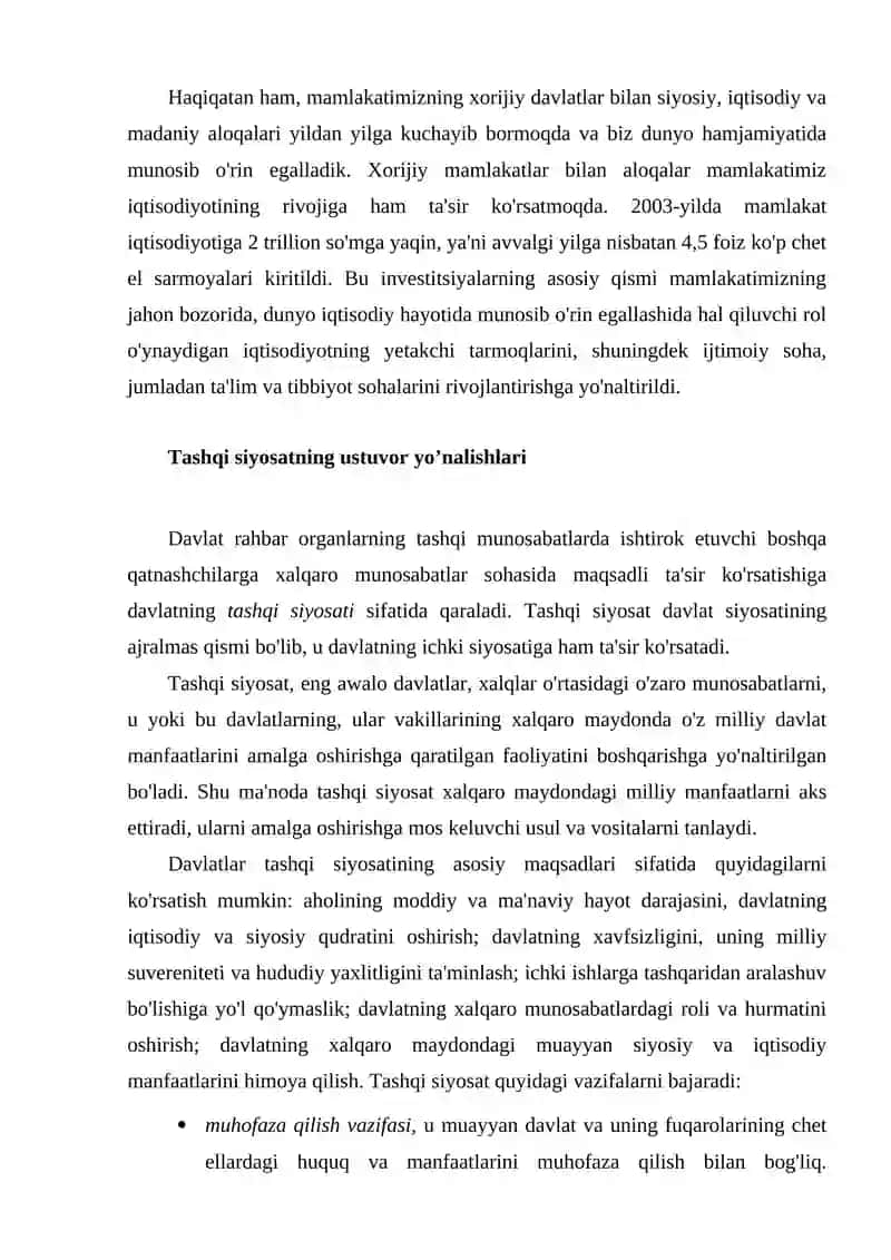 O'zbekistonning xalqaro tashkiyotlar bilan hamkorlik aloqalari 4