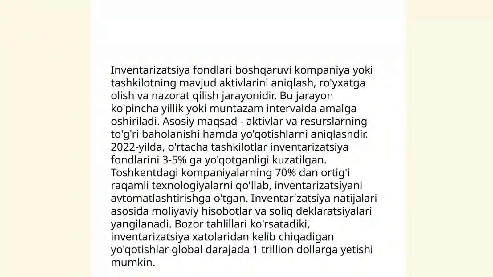 Korxonaning aylanma mablag'lari 4