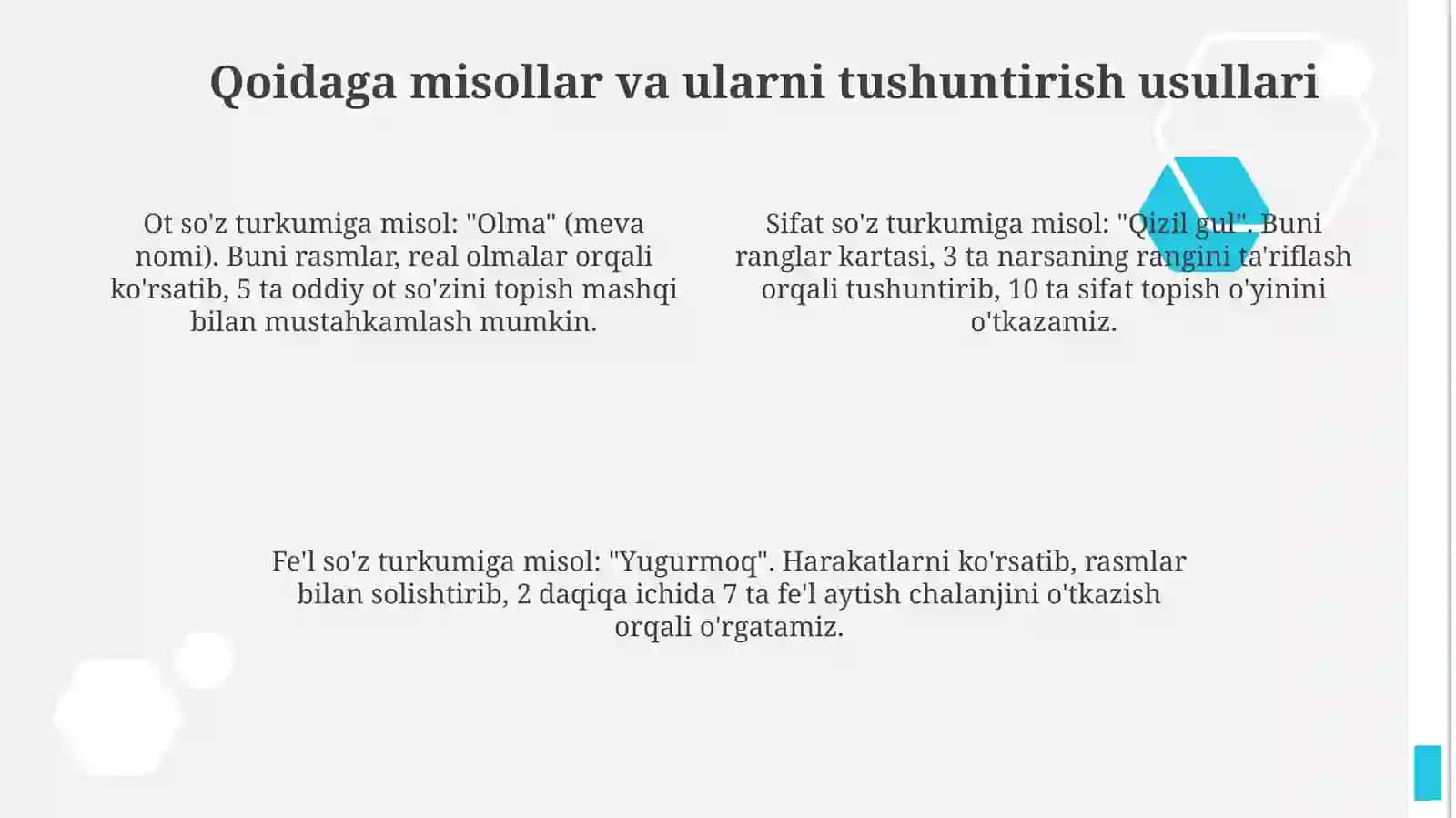2-sinf Ona tili darsligi keltirilgan qoida 4
