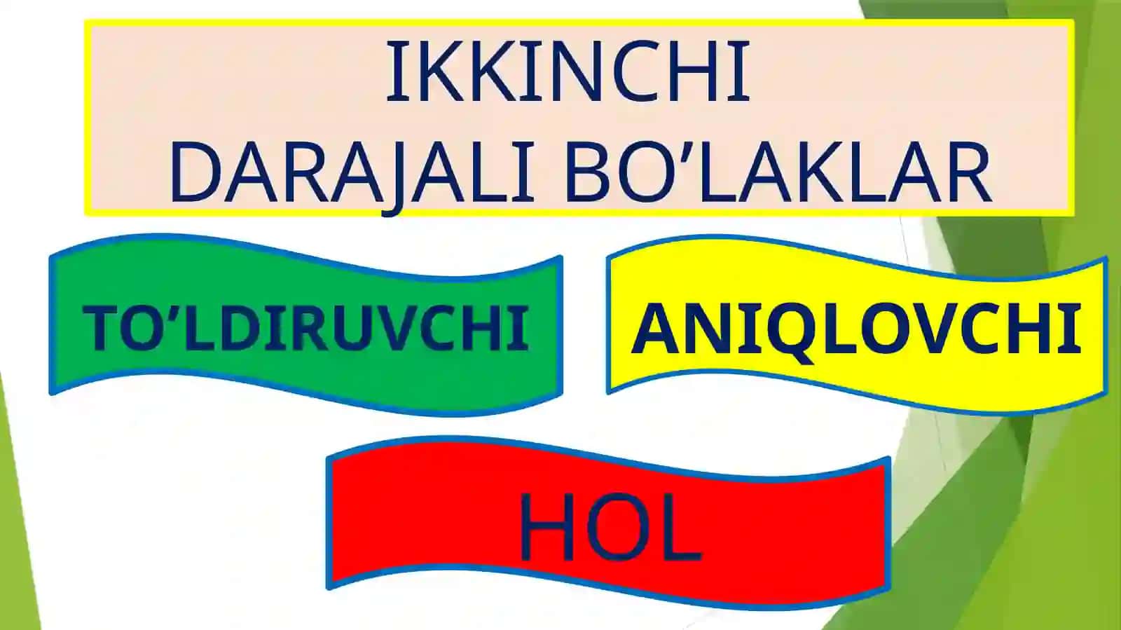 GAP BO’LAKLARI 4
