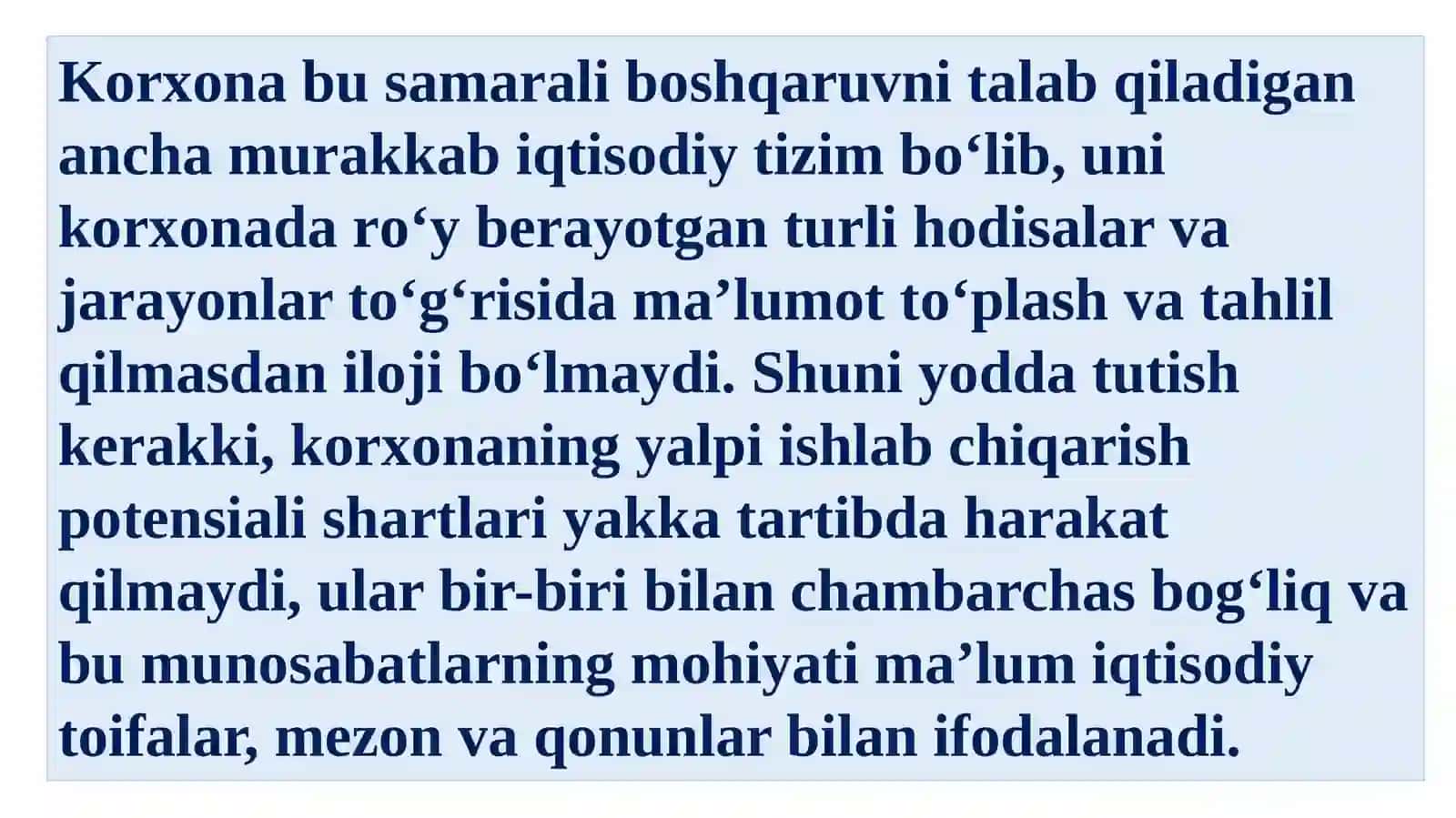 Amaliy mashg’ulot. Korxonalarning tashkiliy-xuquqiy shakllari 4