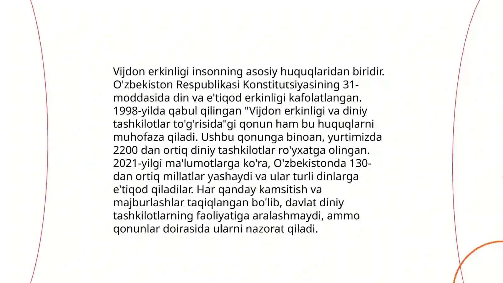 Vijdon va e'tiqot erkinligi 4