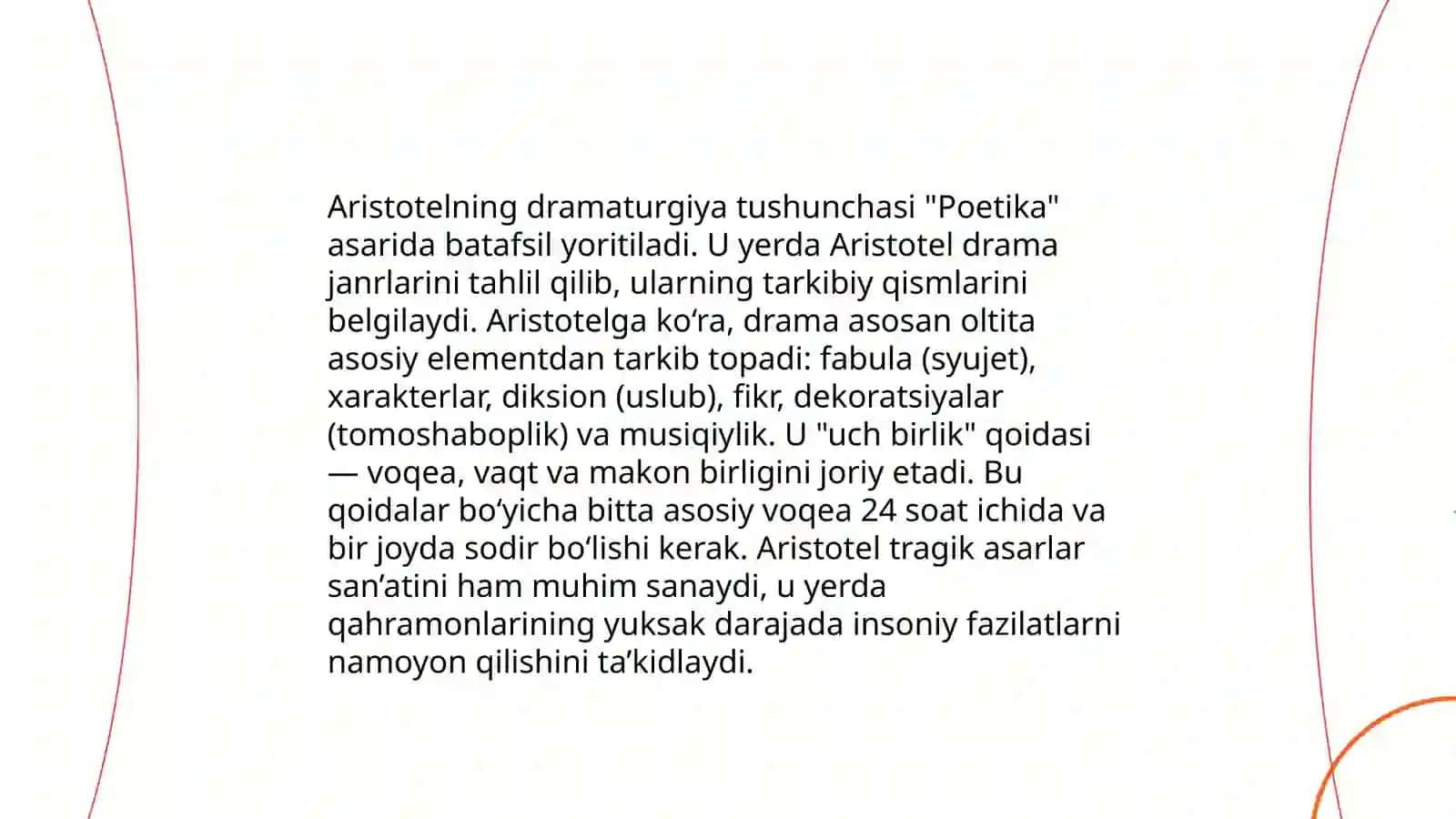 Aristotelning "Poetika" asari va so'z san'ati 4