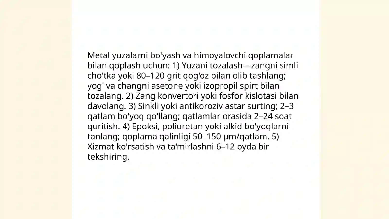 Uyda korroziyani kamaytirish yo'llari 4