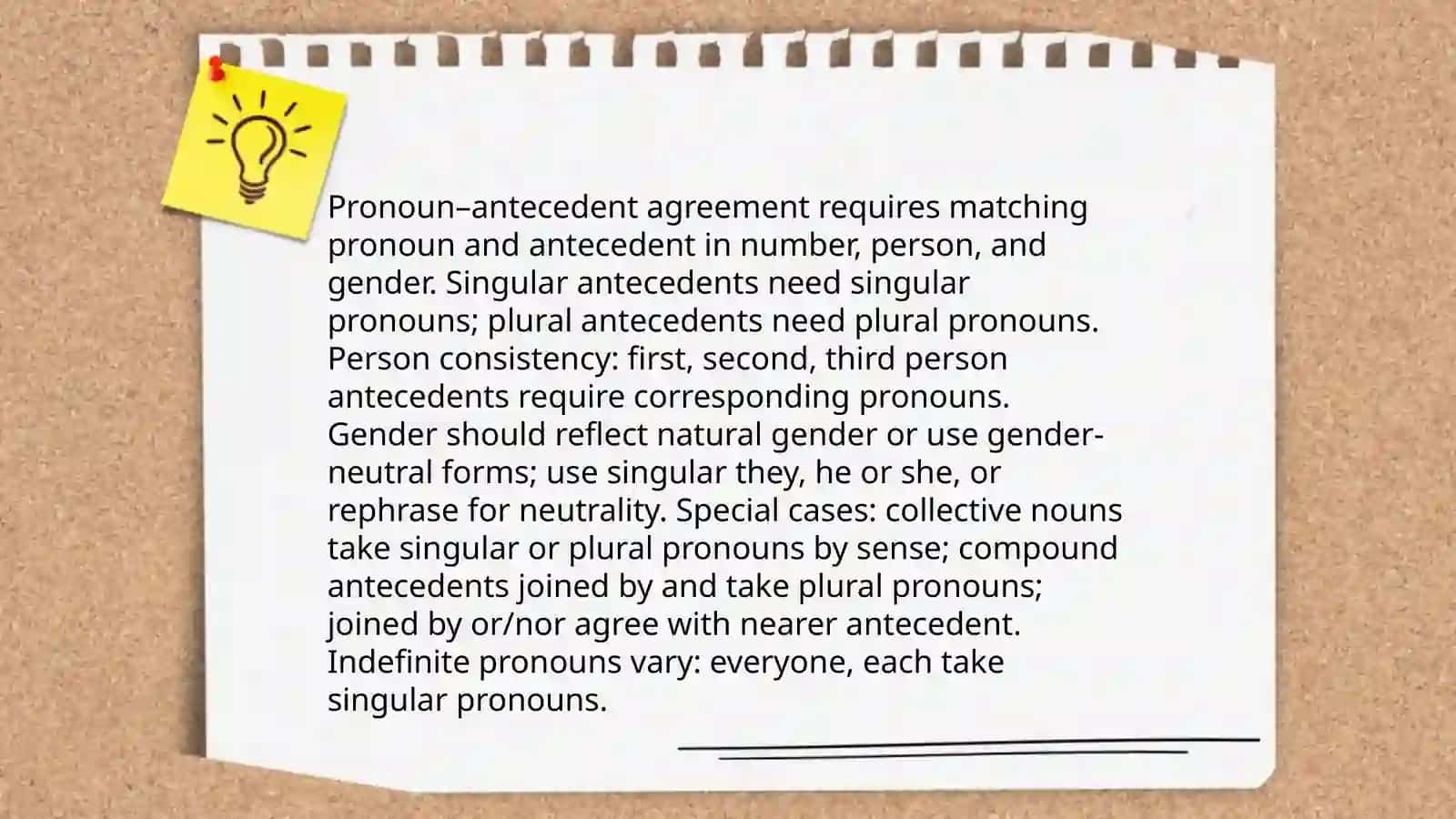 Syntactical ties agreement 4