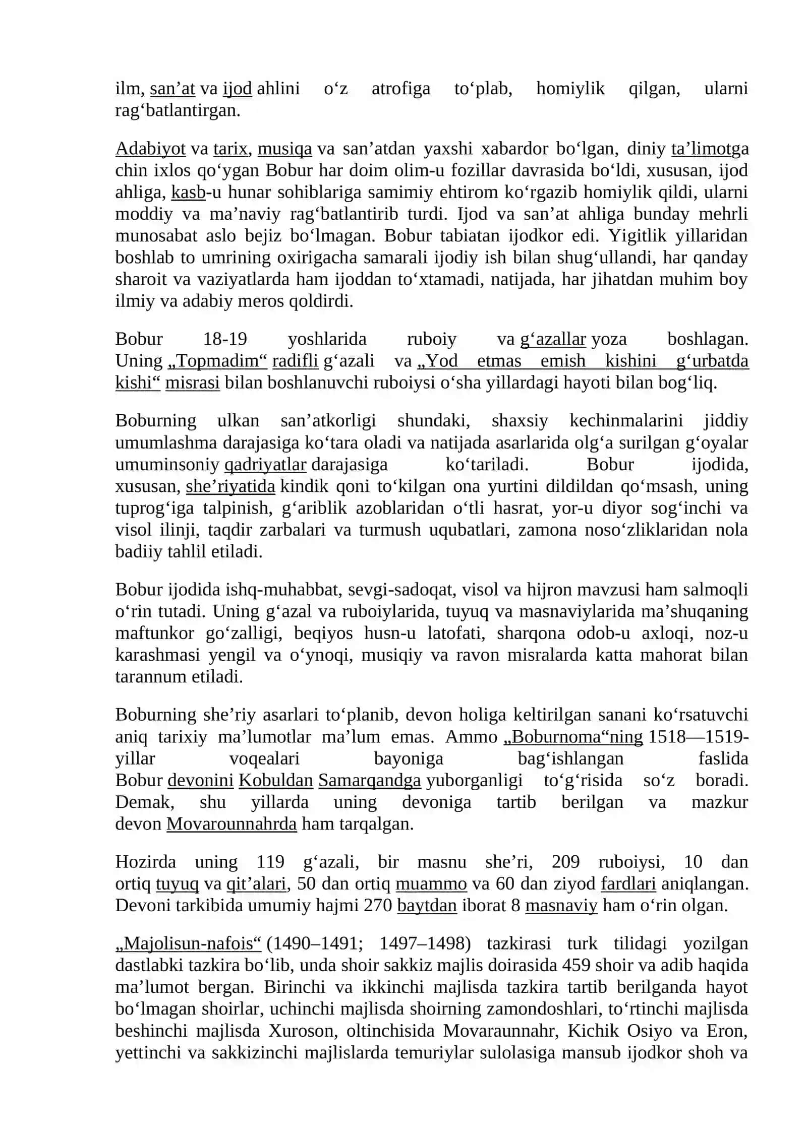 Alisher Navoiy va Zahiriddin Muhammad Bobur buyukligi 4
