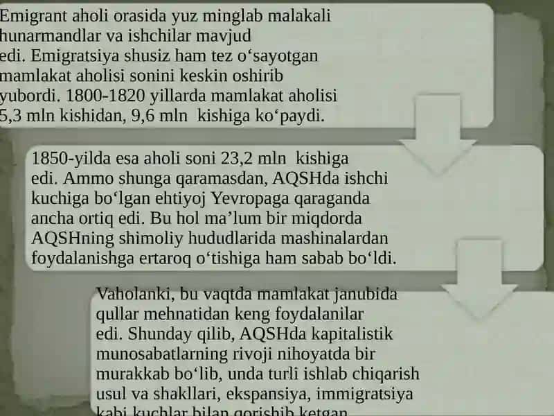 1870-1914-yillarda AQSH. XX asr boshlarida AQSH  iqtisodining o‘sishi. 4
