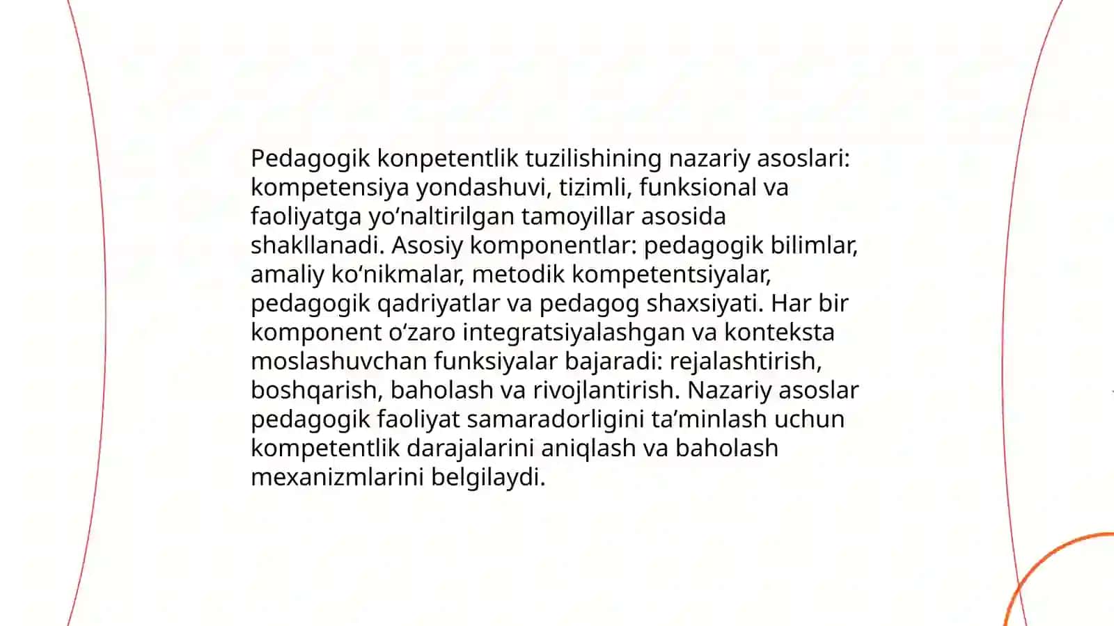 Pedagogik konpetentlikning tuzilishi va mohiyati 4