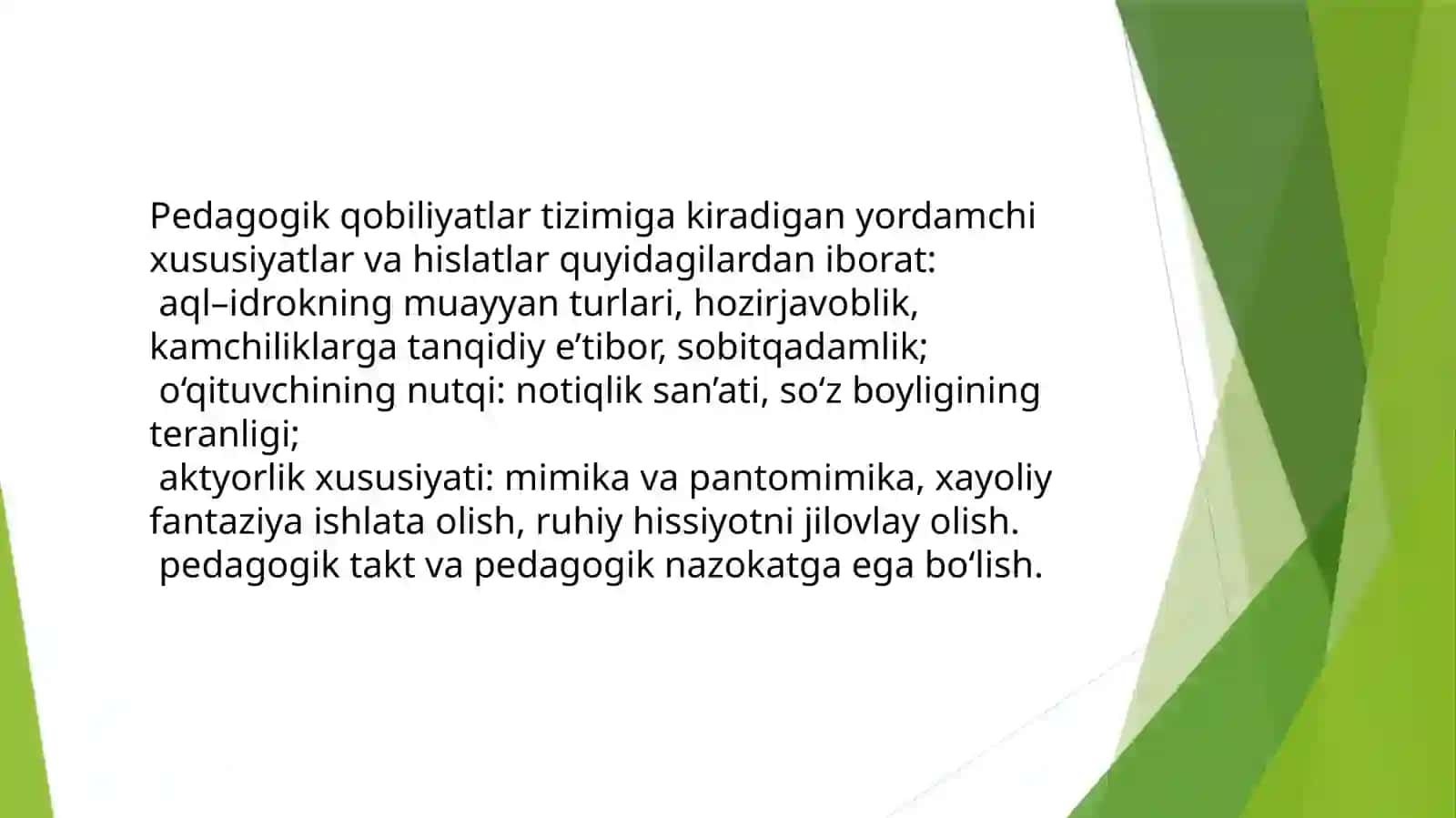 Kasbiy pedagogik tasavvur 4