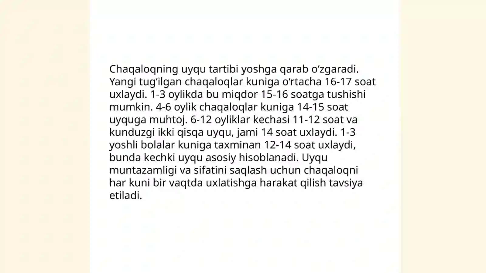 Chaqaloqlik davri 4