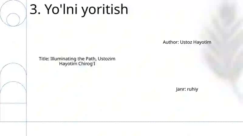 Ustozim Hayotim ChirogʻI 4