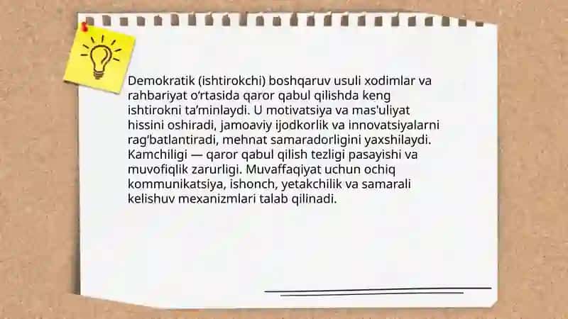 Boshqaruv usullari 4